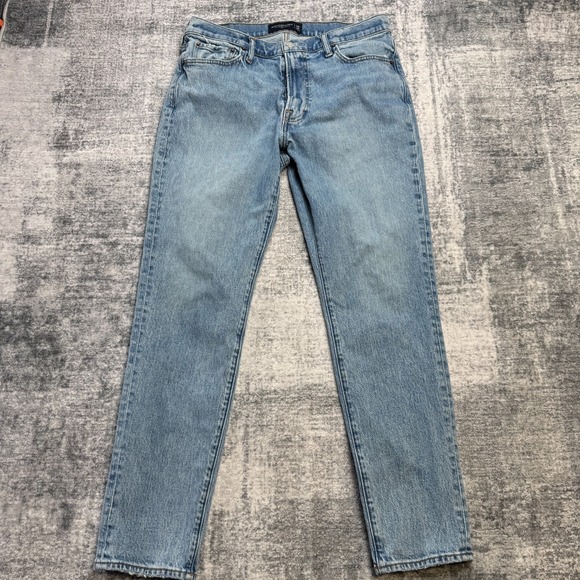 Abercrombie & Fitch Jeans Mens 34x30 Blue A&F Vintage Stretch Slim Denim Casual - Picture 2 of 11